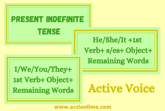 Present Indefinite Tense(Active Voice)